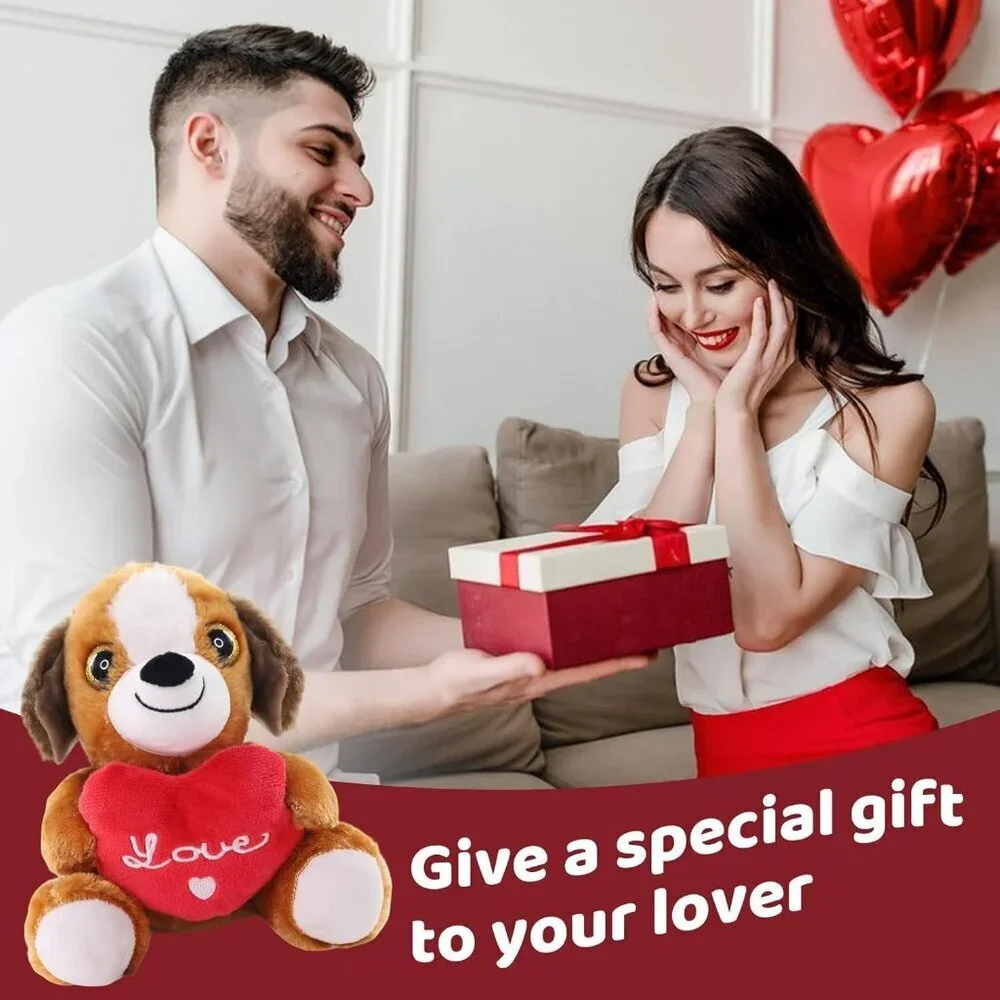Sew Butiful Plush Puppies Birthday Gift for Couples or Kids for Him